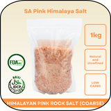 SA Himalayan Salt Coarse (1kg) + 90g Fine Pink Salt