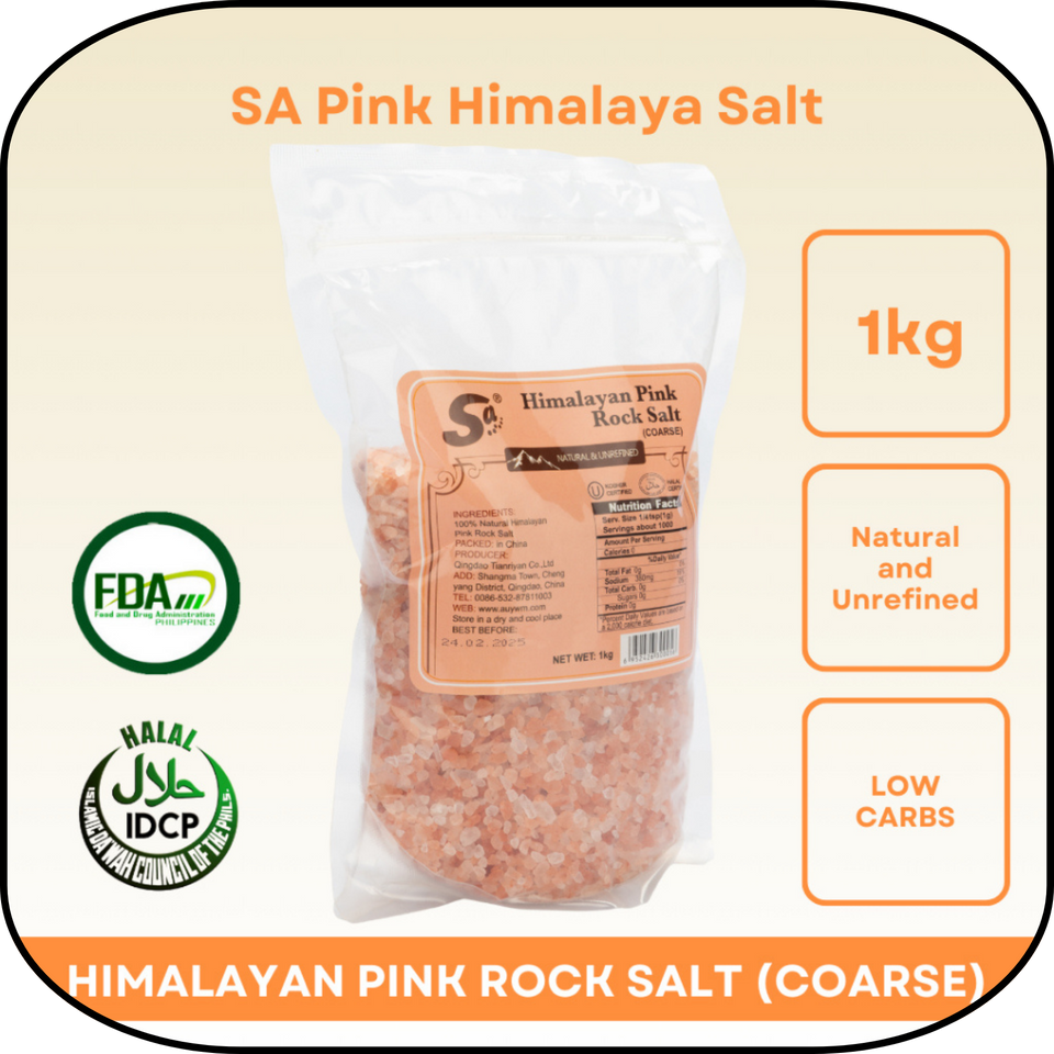 SA Himalayan Salt Coarse (1kg) + 90g Fine Pink Salt